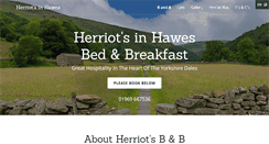 Desktop Screenshot of herriotsinhawes.co.uk