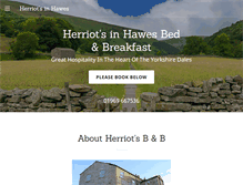 Tablet Screenshot of herriotsinhawes.co.uk